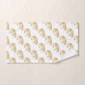 GOLD CHEETAH OERWOUD WITTE BATHROOM TOWEL SET BAD HANDDOEK (Handdoek)