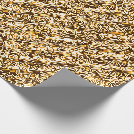 Gold Cheetah Print Cadeaupapier (Hoek)