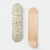 Gold Cheetah Skateboard (Voorkant)