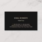 Gold Chef Pet Personal Chef Catering Service Visitekaartje (Achterkant)