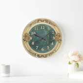 Gold Cherubs en Jade Grote Klok (Huis)