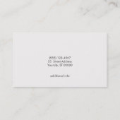 Gold Chevron en Black Wood Grain look Visitekaartje (Achterkant)