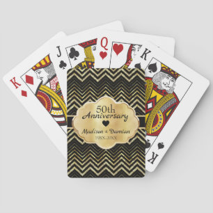 Gold Chevron en Diamonds Jubileum Pokerkaarten