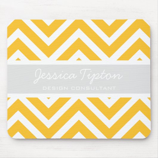 Gold Chevron Mousepad | TBM Muismat (Voorkant)
