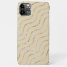 Gold Chevron op Taupe Case-Mate iPhone Case