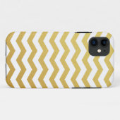 Gold Chevron Pattern iPhone Case (Achterkant (horizontaal))