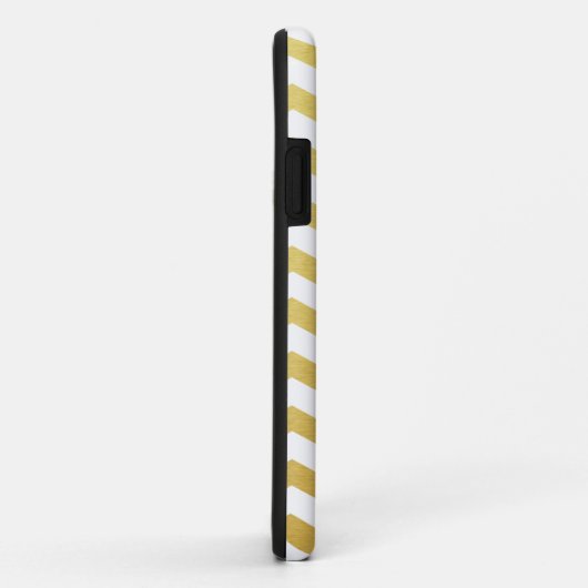 Gold Chevron Pattern iPhone Case (Achterkant/rechts)