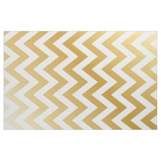 Gold Chevron Stripe Pattern Stof (Yard (91,4 cm))
