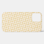 Gold Chevron Stripes Glitter Case-Mate iPhone Case (Achterkant (horizontaal))