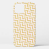 Gold Chevron Stripes Glitter Case-Mate iPhone Case (Achterkant)