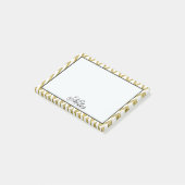 Gold Chevron Stripes Post-it® Notes (Schuin)