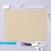 Gold Chevron Tissuepapier (Craft)