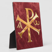 Gold Chi-Rho Fotoplaat (Zijkant)