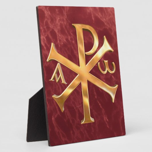 Gold Chi-Rho Fotoplaat (Zijkant)