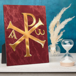 Gold Chi-Rho Fotoplaat