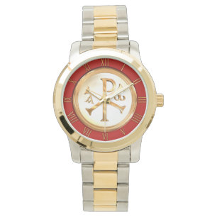 Gold Chi-Rho Horloge