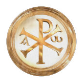 Gold Chi Rho Snijplank (Voorkant)