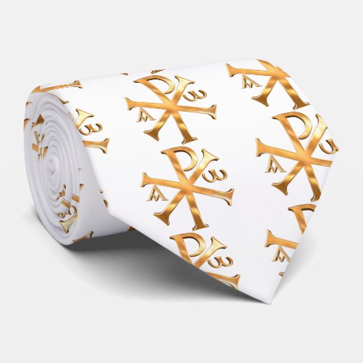 Gold Chi-Rho Stropdas (Opgerold)