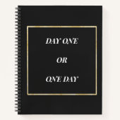 Gold Chic Motivational Quote Notitieboek (Voorkant)
