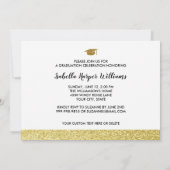 Gold Chic Sparkles 2 Afstudeerder Foto's Gradupart Kaart (Achterkant)