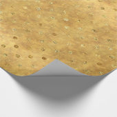 Gold Chic-Stippen Cadeaupapier (Hoek)
