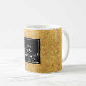 Gold Chic-Stippen Koffiemok (Voorkant rechts)