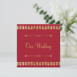 Gold Chic Wedding Uitnodiging