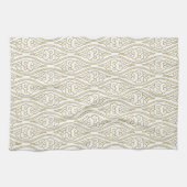 Gold Chinese Clouds Pattern Kitchen Towel Theedoek (Horizontaal)