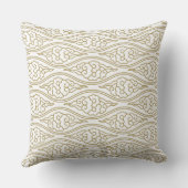 Gold Chinese Clouds Pattern Pillow Kussen (Achterkant)