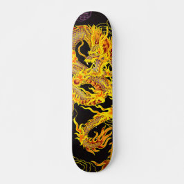 Gold Chinese keizer Dragon Element Aangepast Pro Persoonlijk Skateboard