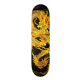 Gold Chinese keizer Dragon Element Aangepast Pro Persoonlijk Skateboard