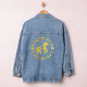 Gold Chinese new year 2026 Denim Jacket (Hangar)