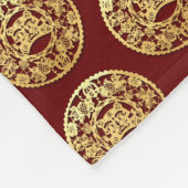 Gold Chinese papiersnij-Jaar kiezen kleur FB6 Fleece Deken (Hoek)