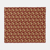 Gold Chinese papiersnij-Jaar kiezen kleur FB9 Fleece Deken (Voorkant (Horizontaal))