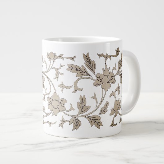  Gold Chinoiserie Floral Grote Koffiekop (Voorkant rechts)