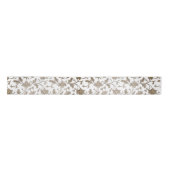  Gold Chinoiserie Floral Ribbon Satijnen Lint (Voorkant)