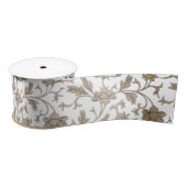  Gold Chinoiserie Floral Ribbon Satijnen Lint (Spoel)