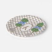 Gold Chinoiserie Ginger Jar Jars Topiary Basket Papieren Bordje (Gekanteld)