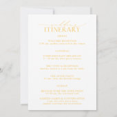 Gold Chinoiserie Welkomstbrief en reisroute Kaart (Achterkant)