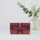 Gold Chips-illustraties Visitekaartje (Staand voorkant)