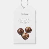 Gold Chocolates Christmas Cadeaulabel (Voorkant)