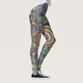 Gold Choku Rei Symbol en Reiki Precepts Leggings (Rechts)