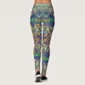 Gold Choku Rei Symbol en Reiki Precepts Leggings (Achterkant)