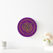 Gold Choku Rei-symbool op lotus Ronde Klok (Huis)