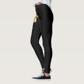 Gold Christelijk Crucifix Cross met grappig gezegd Leggings (Links)
