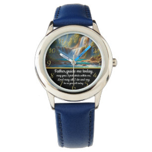 Gold Christelijk Faith kruis met Vader, stuur me m Horloge