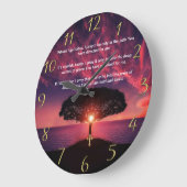 Gold Christelijk Faith kruis met waar ik vandaag h Grote Klok (Hoek)