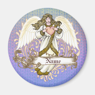 Gold Christelijke Angel Heart magnet