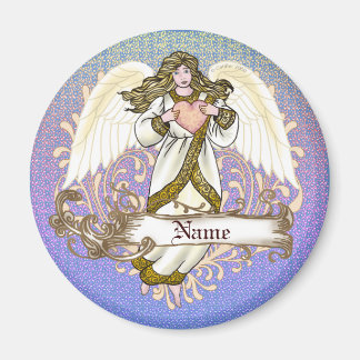 Gold Christelijke Angel Heart magnet