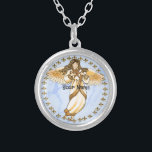 Gold Christelijke Angel Zilver Vergulden Ketting<br><div class="desc">Golden Angel ketting, T-shirts en Angel cadeaus van ArtMuvz Illustration. Mooi Gold Angel T-shirt, Christelijk Angel verjaardags- en kerstcadeaus, canvas tas, mok, pet. Engelengeschenken zijn een doordachte en betekenisvolle manier om iemand die je geeft een show te geven. Of je nu op zoek bent naar een cadeau voor een vriend,...</div>